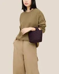 Naghedi St Barths Petit Tote in Aubergine
