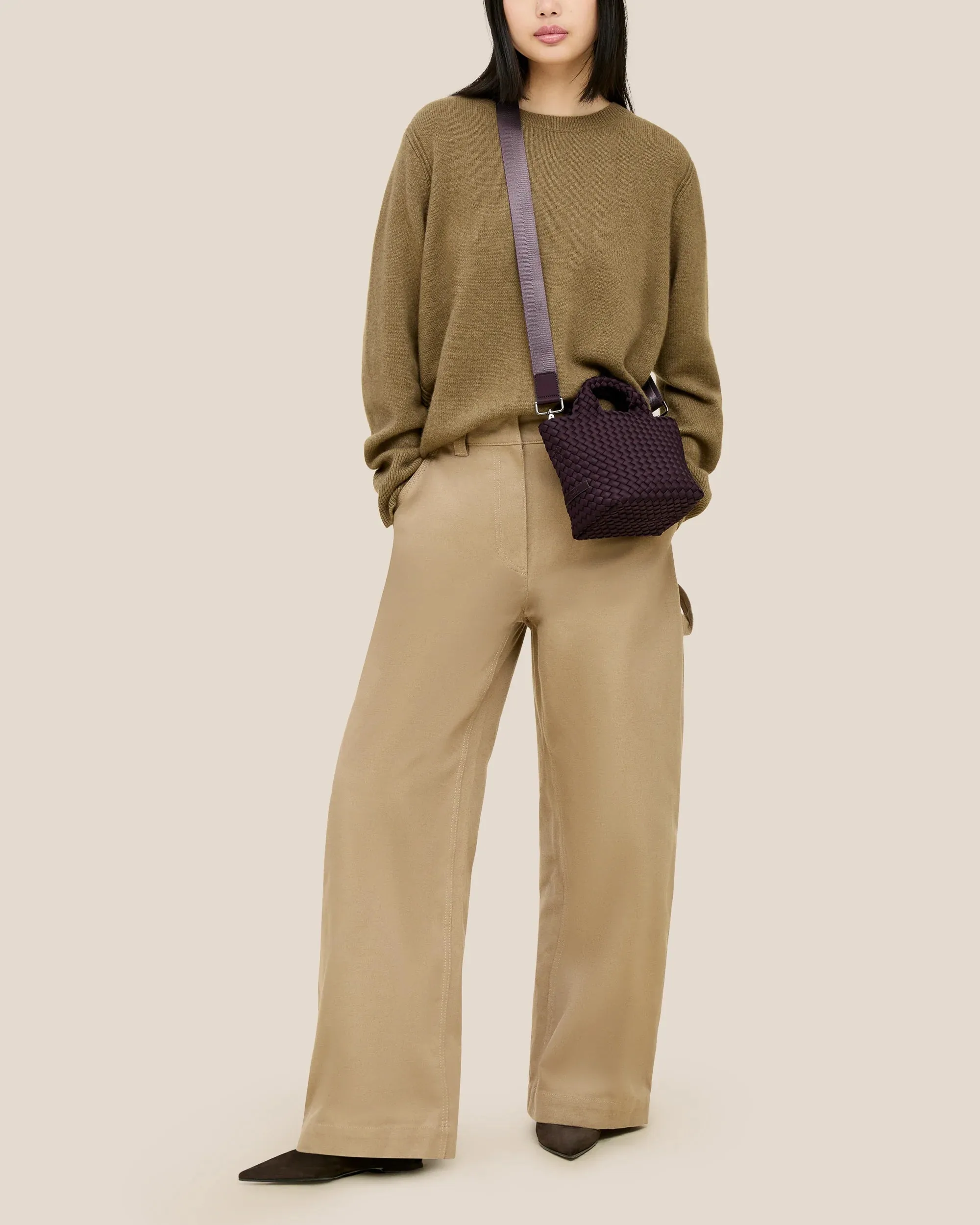 Naghedi St Barths Petit Tote in Aubergine