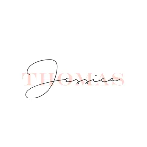 Name Logo - Rose Gold Logo - Mint Logo - Calligraphy Logo - Initials Logo - Small Business Personal Logo Watermark