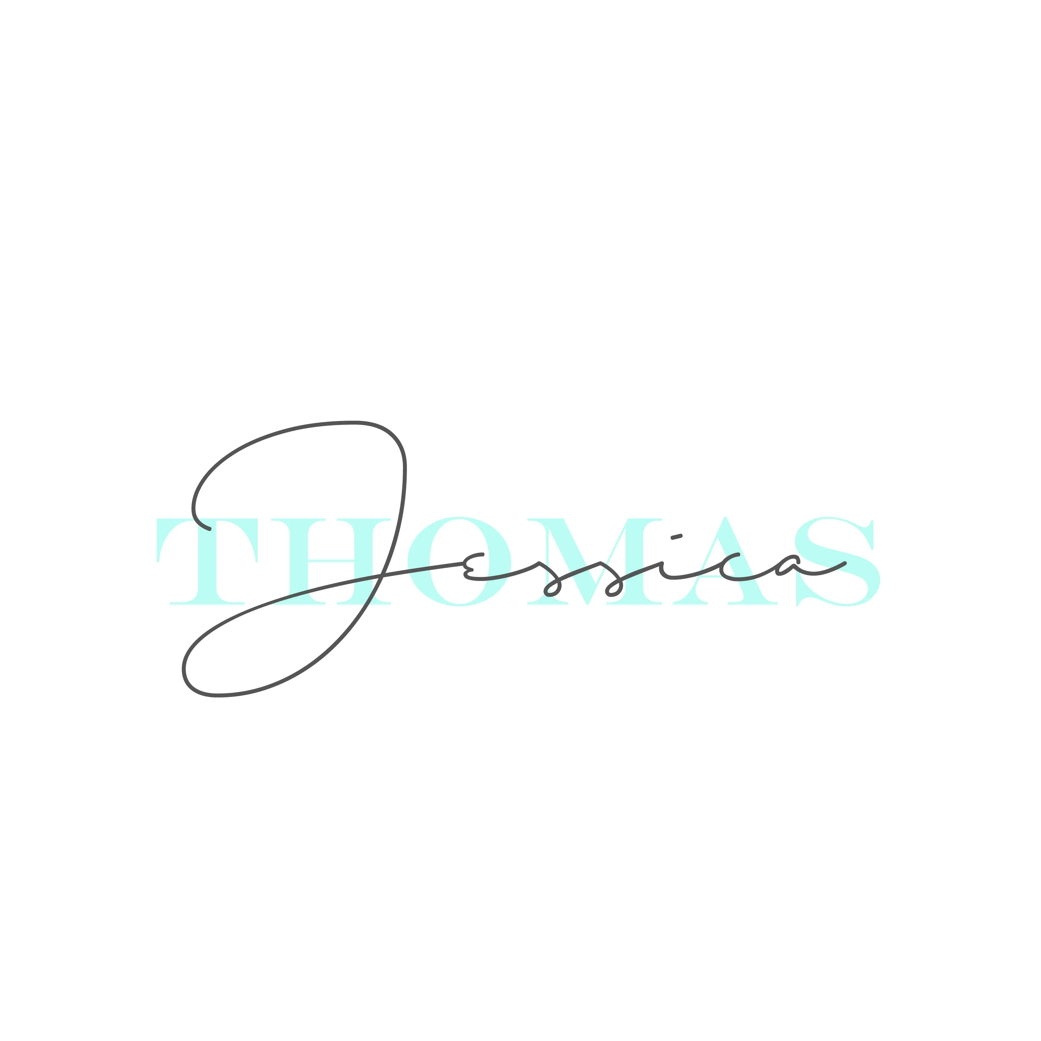 Name Logo - Rose Gold Logo - Mint Logo - Calligraphy Logo - Initials Logo - Small Business Personal Logo Watermark