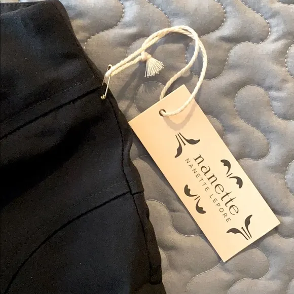 Nanette Lepore Black Midi Flare Skirt