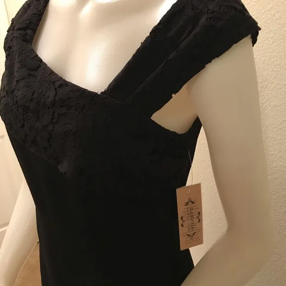 Nanette Lepore very black rich romantics dress