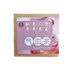 Nature Delicious Qi and Blood Tea with Astragalus, Ginseng, Codonopsis, and Red Dates - 10g x 10 Bags