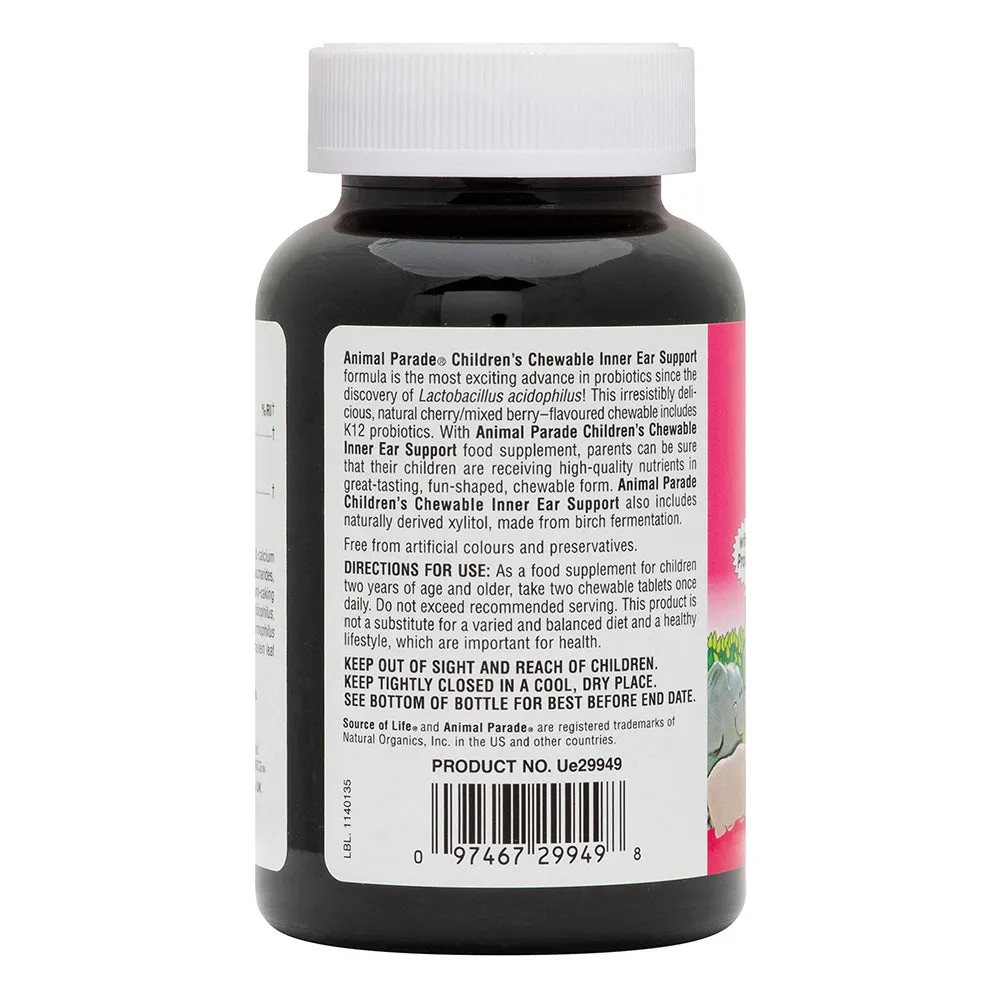 Natures Plus Animal Parade Inner Ear Support 90 Chewable Tablets