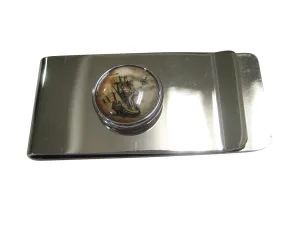 Nautical Old Ship Circular Money Clip