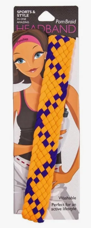 New Orange/Purple Wide Braid