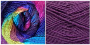 (NEW) PURPLE   MISTY - Embossed Phoenix Scarf KIT