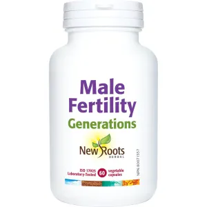 New Roots Generation Male Fertility 60 Veg Capsules