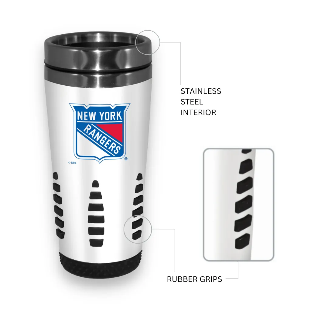 New York Rangers Travel Mug - 16 oz. White Huntsville