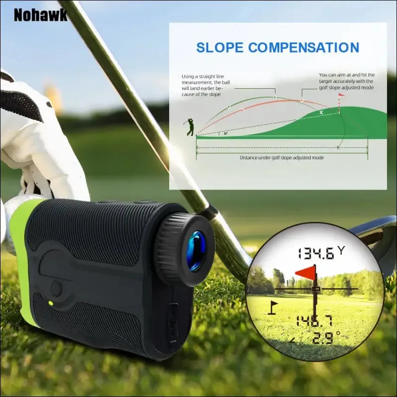 Nohawk golf laser rangefinder telescope – accurate distance measurement for golfers & hunters