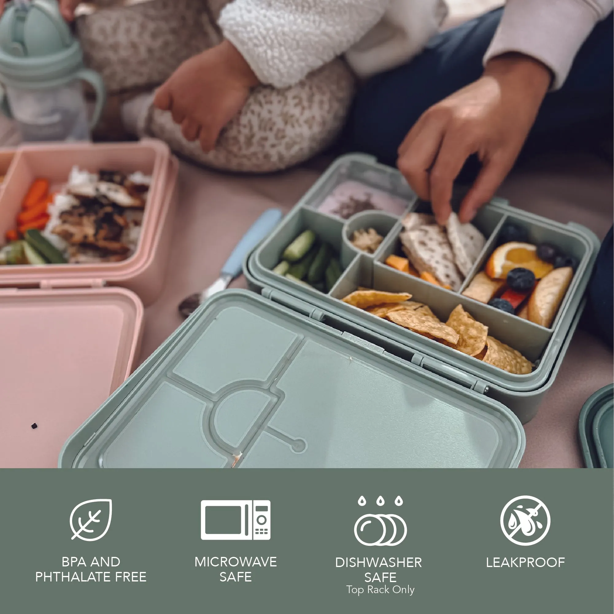 noüka Grand Bento Lunch Box - Dune (Min. of 2 PK, Multiples of 2 PK)