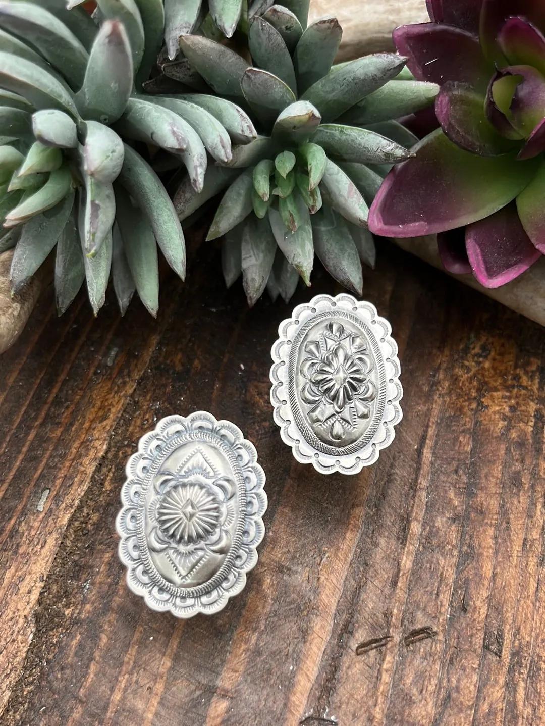 Nola Sterling Concho Ring