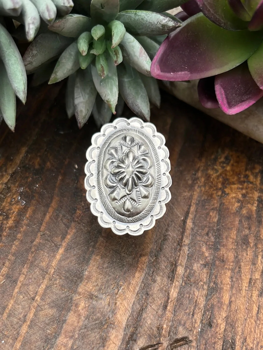 Nola Sterling Concho Ring