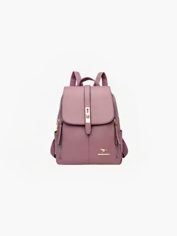 Nova - Anti-theft PU leather backpack with RFID protection and stylish design