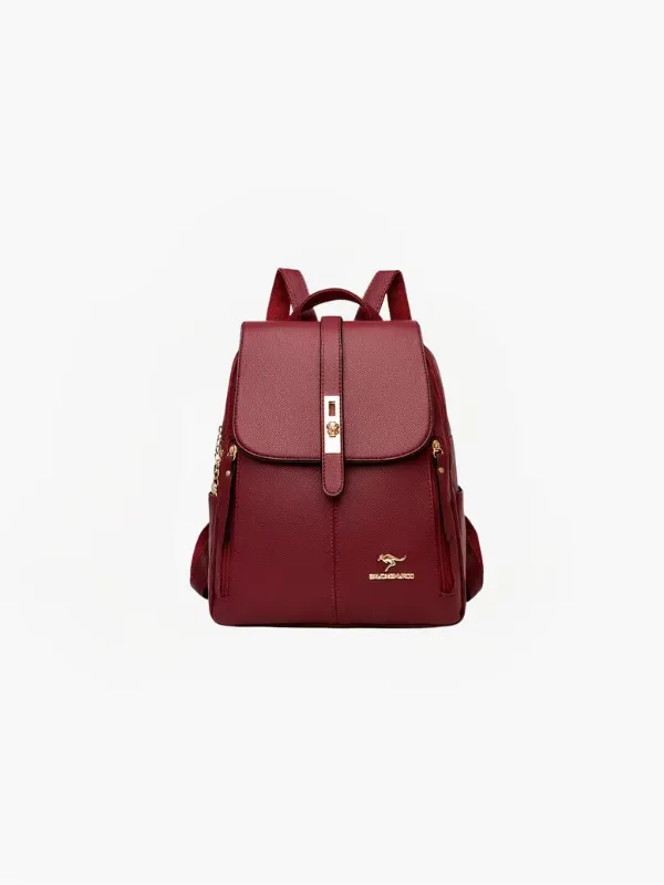 Nova - Anti-theft PU leather backpack with RFID protection and stylish design