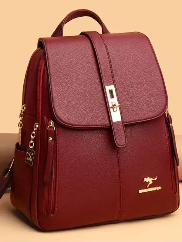 Nova - Anti-theft PU leather backpack with RFID protection and stylish design