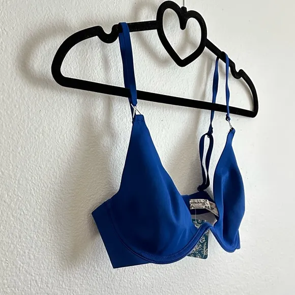 NWT Free People Intimately Blue Ari Underwire Bra Size 32C