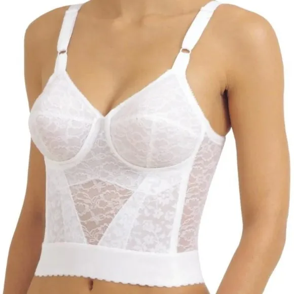 NWT Rago Lacette Longline Wireless Expandable Cup Bra &amp; Shapewear 2202 In Black
