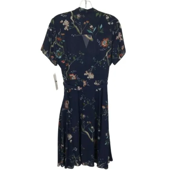 NWT Womens Size 12 NANETTE Nanette Lepore Floral Pleated Midi Shirt Dress NEW