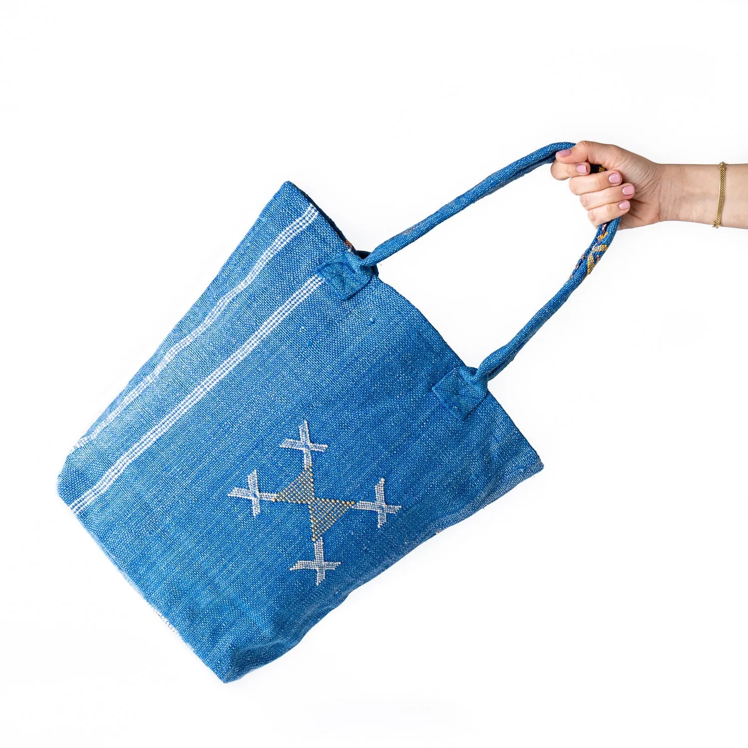 Ocean Blue - Tote Cactus Silk bag