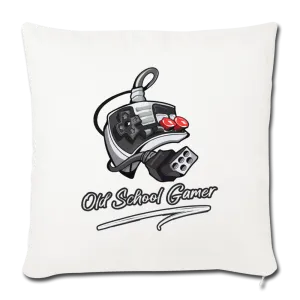 Old School Gamer Throw Pillow Cover