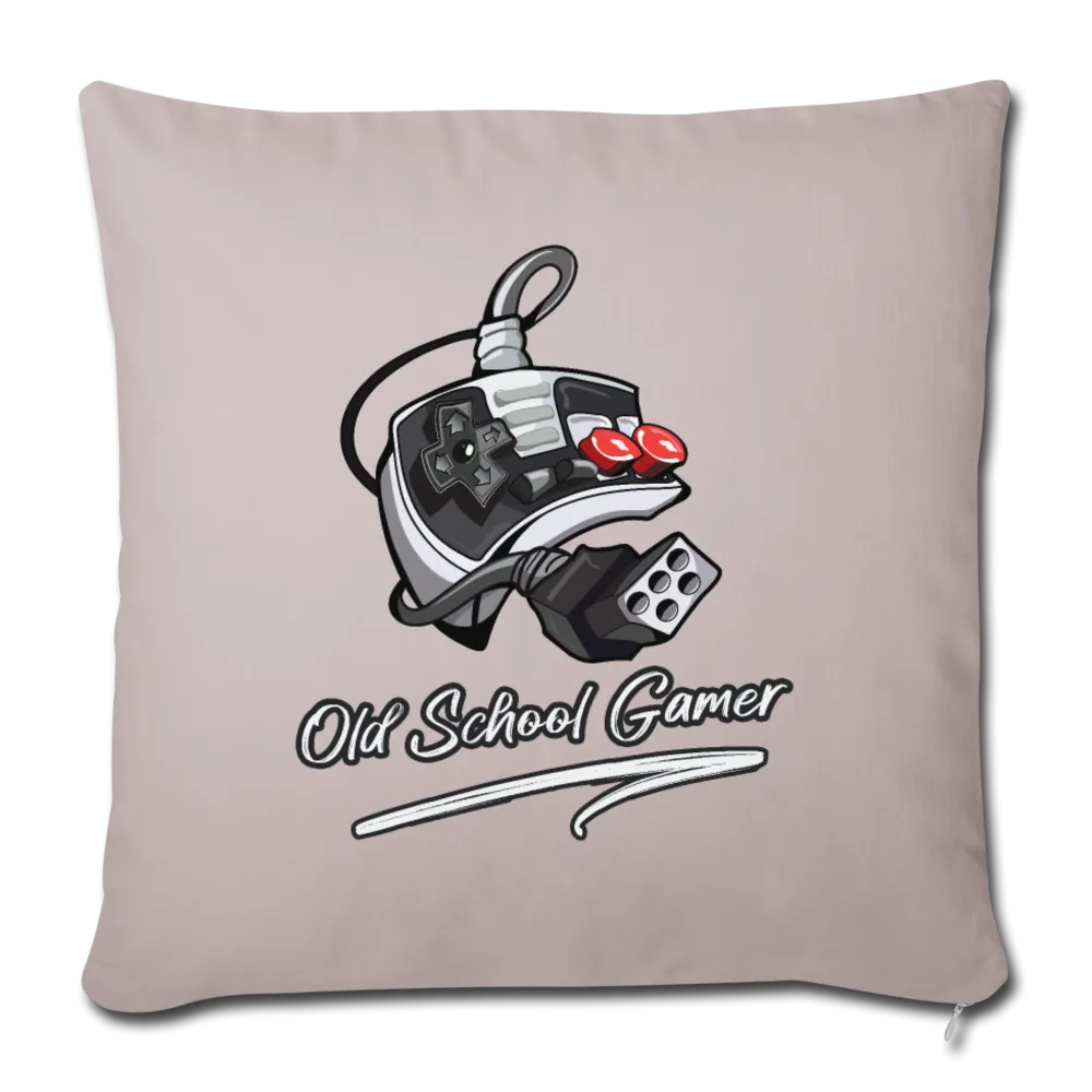 Old School Gamer Throw Pillow Cover