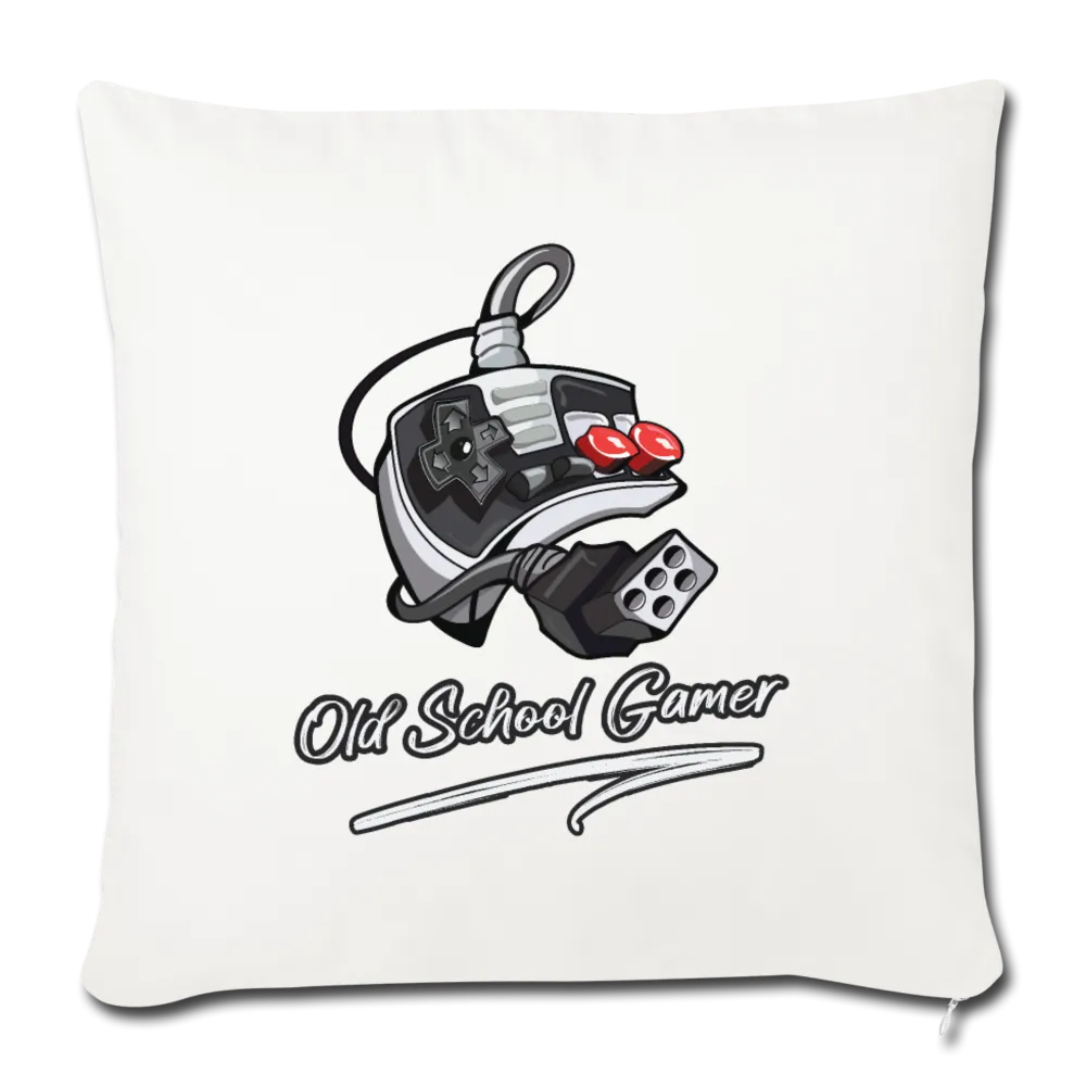 Old School Gamer Throw Pillow Cover