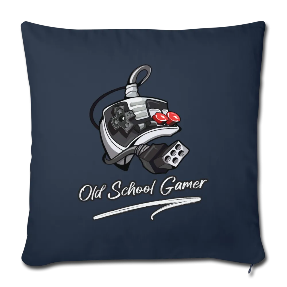 Old School Gamer Throw Pillow Cover