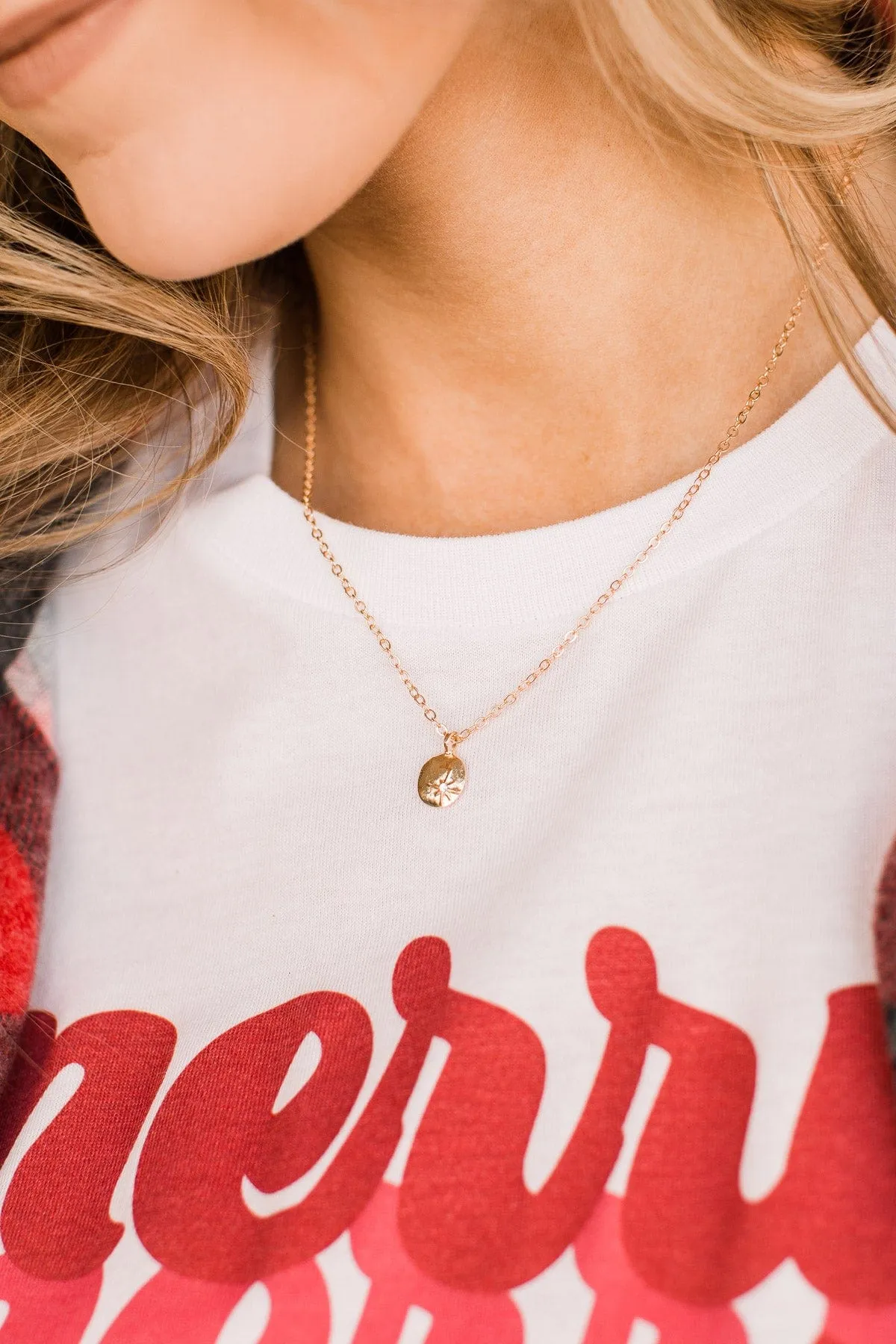 One In A Billion Pendant Necklace- Gold