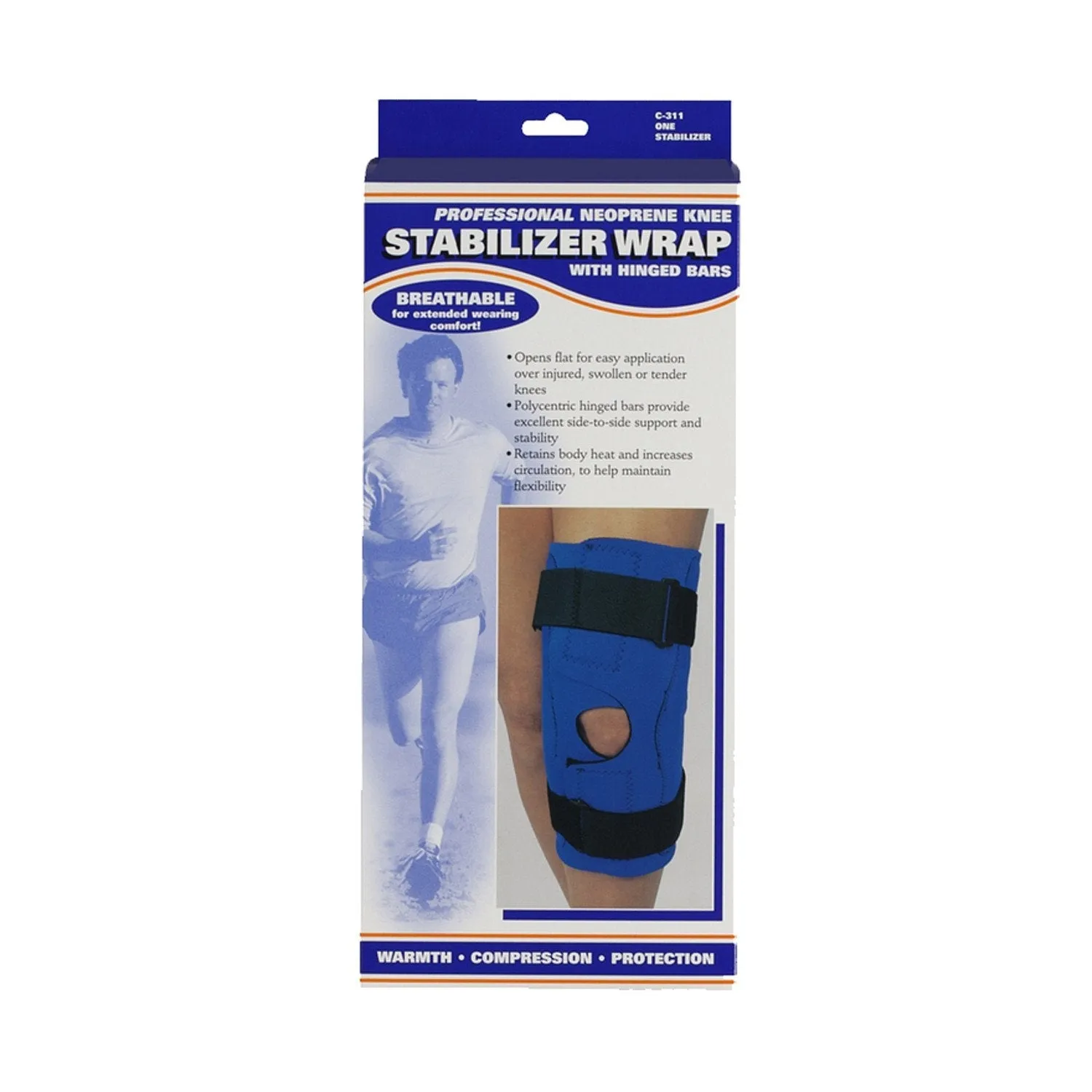 OTC KNEE WRAP NEOP HINGED - 0311- CLEARANCE
