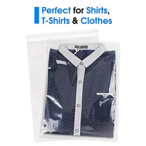 Pack It Chic - 11” X 14” (200/1000 Pack) Clear Resealable Polypropylene Bags - Fits 11X14 Prints, Photos, Documents - Self Seal
