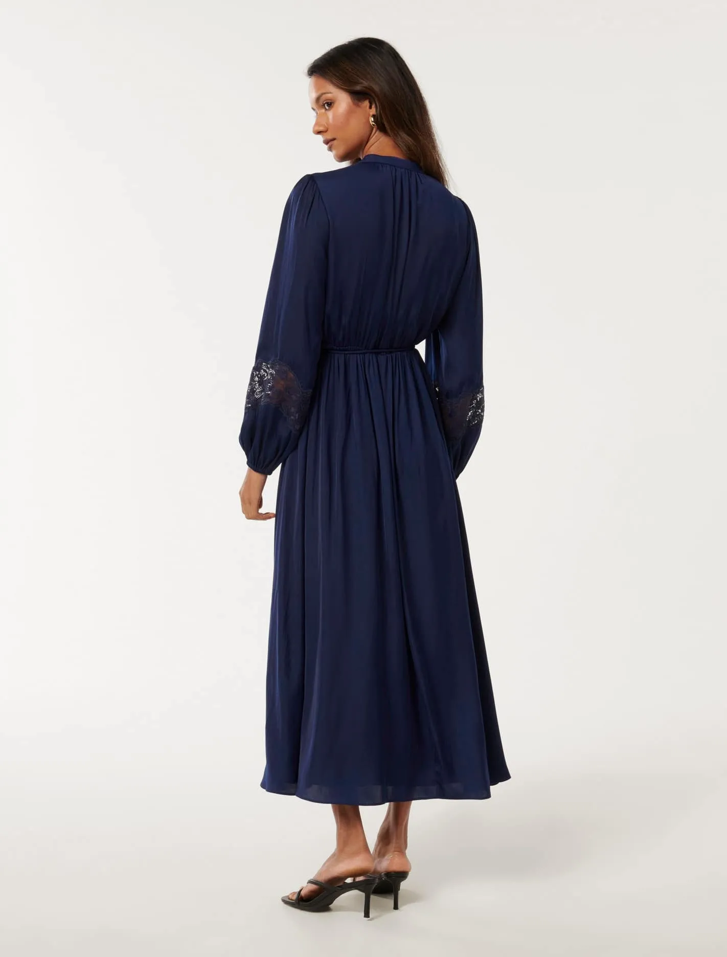 Paisley Petite Trim Detail Midi Dress