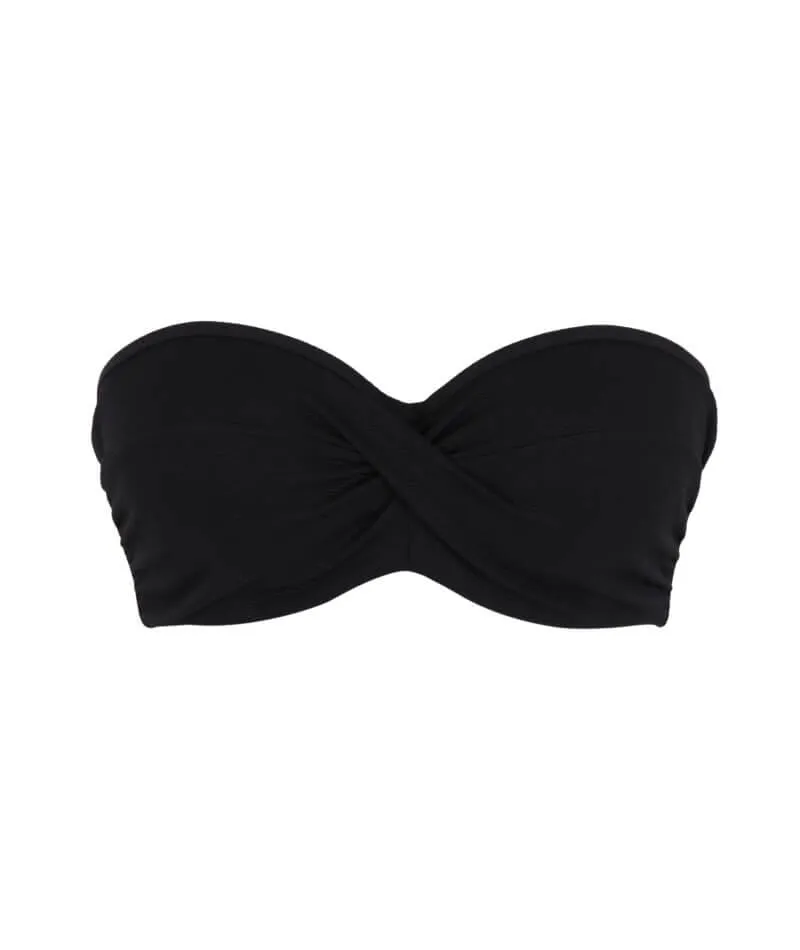Panache Swimwear Spirit Ella Twist Bandeau Bikini - Black