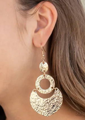 Paparazzi Shimmer Suite - Gold Earrings