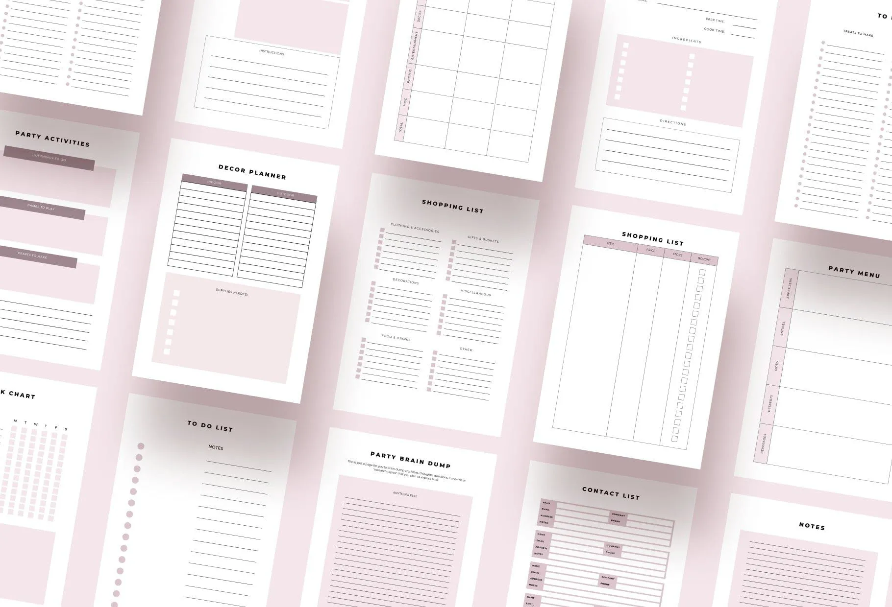 Party Planner Canva Template
