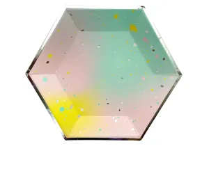 Pastel - Ombre Splatter Dinner Paper Plates