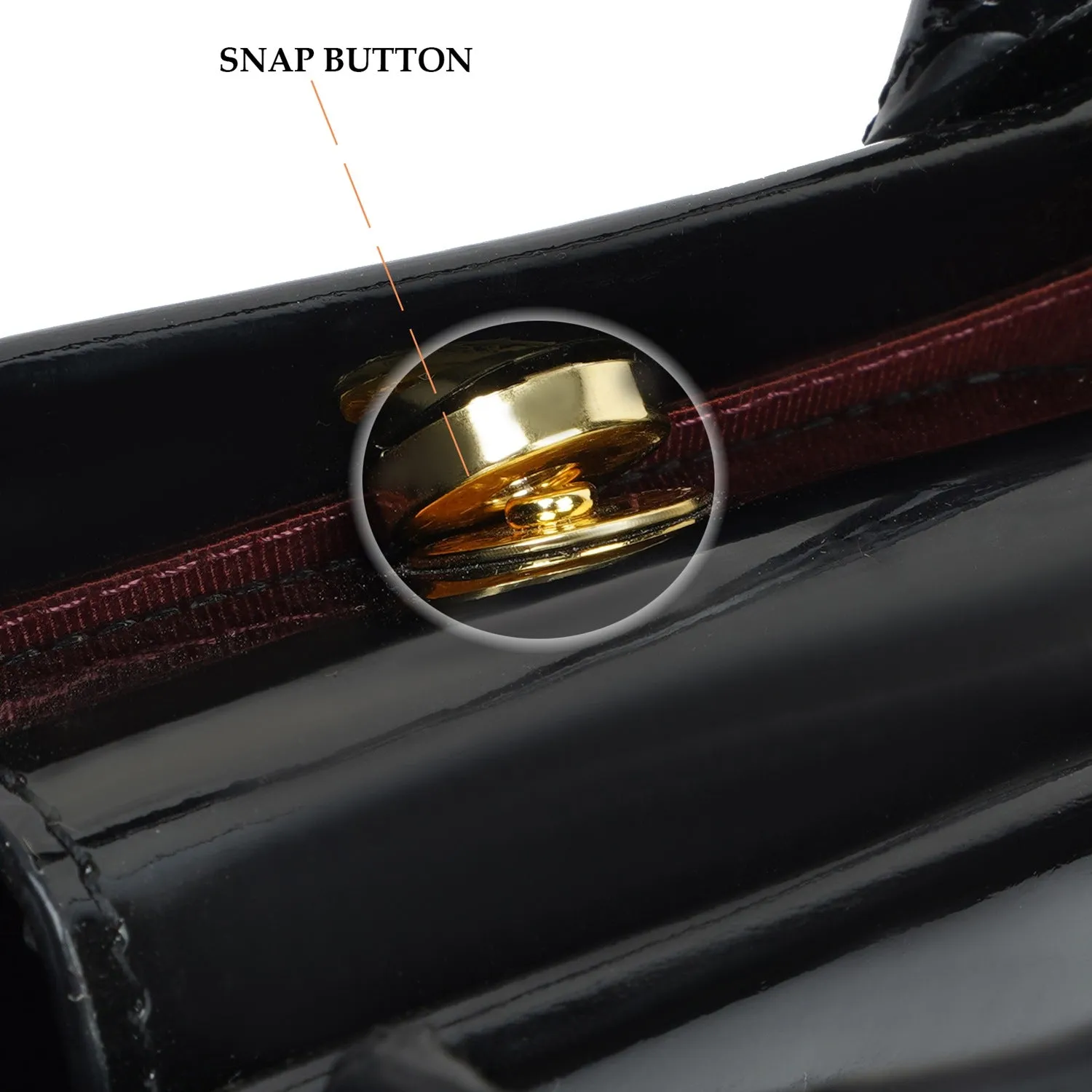 Patent Black Small Handbag