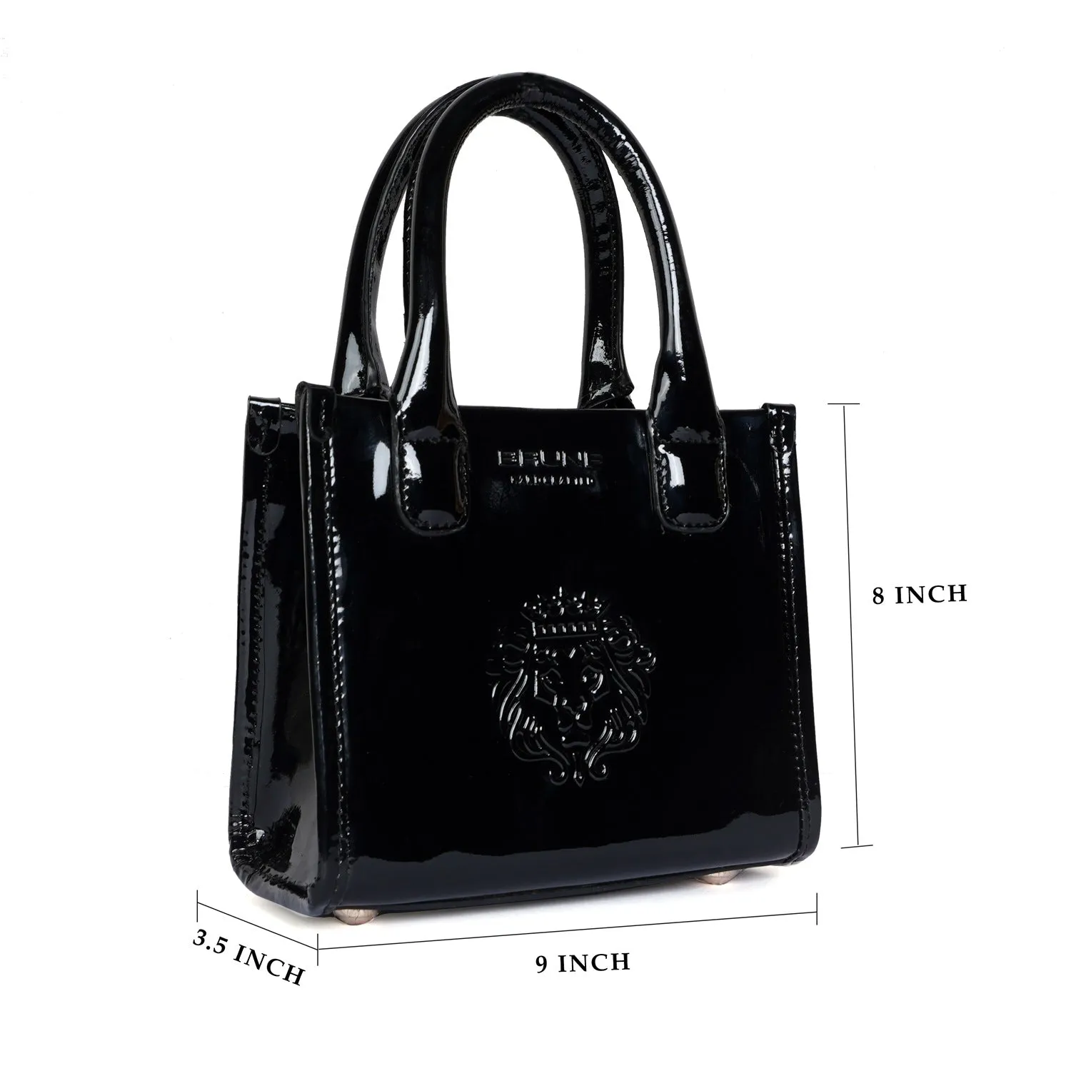 Patent Black Small Handbag