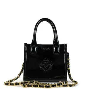 Patent Black Small Handbag