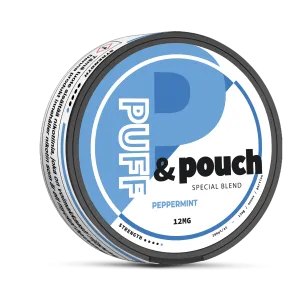 PEPPERMINT 12MG - PUFF&POUCH NICOTINE POUCHES