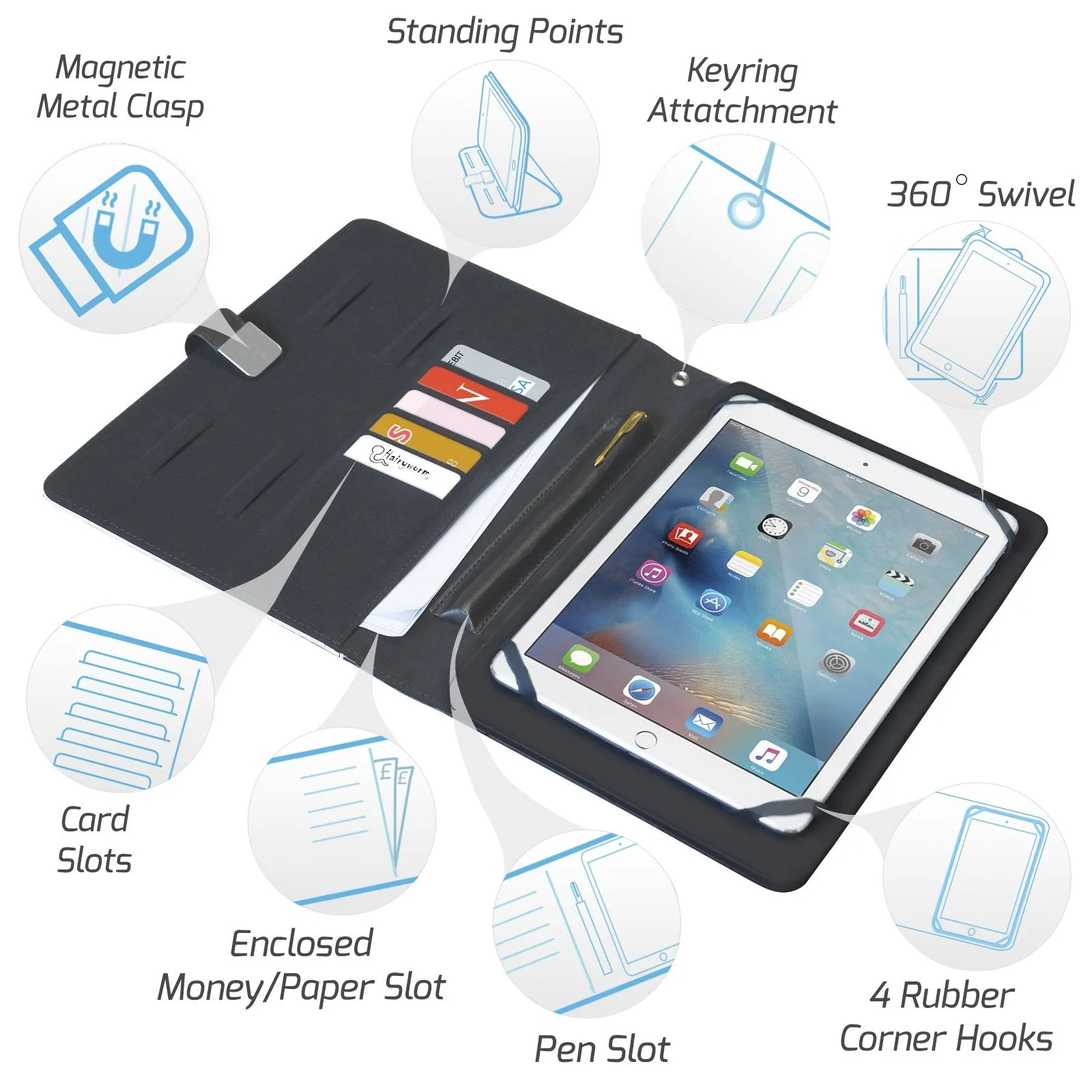 Personalised Asus Universal Leather Tablet Case