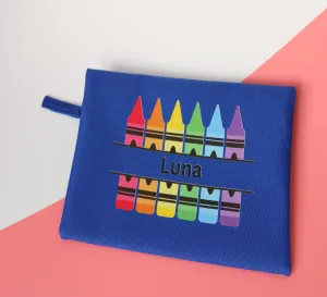 Personalised Pencil Case - Crayons
