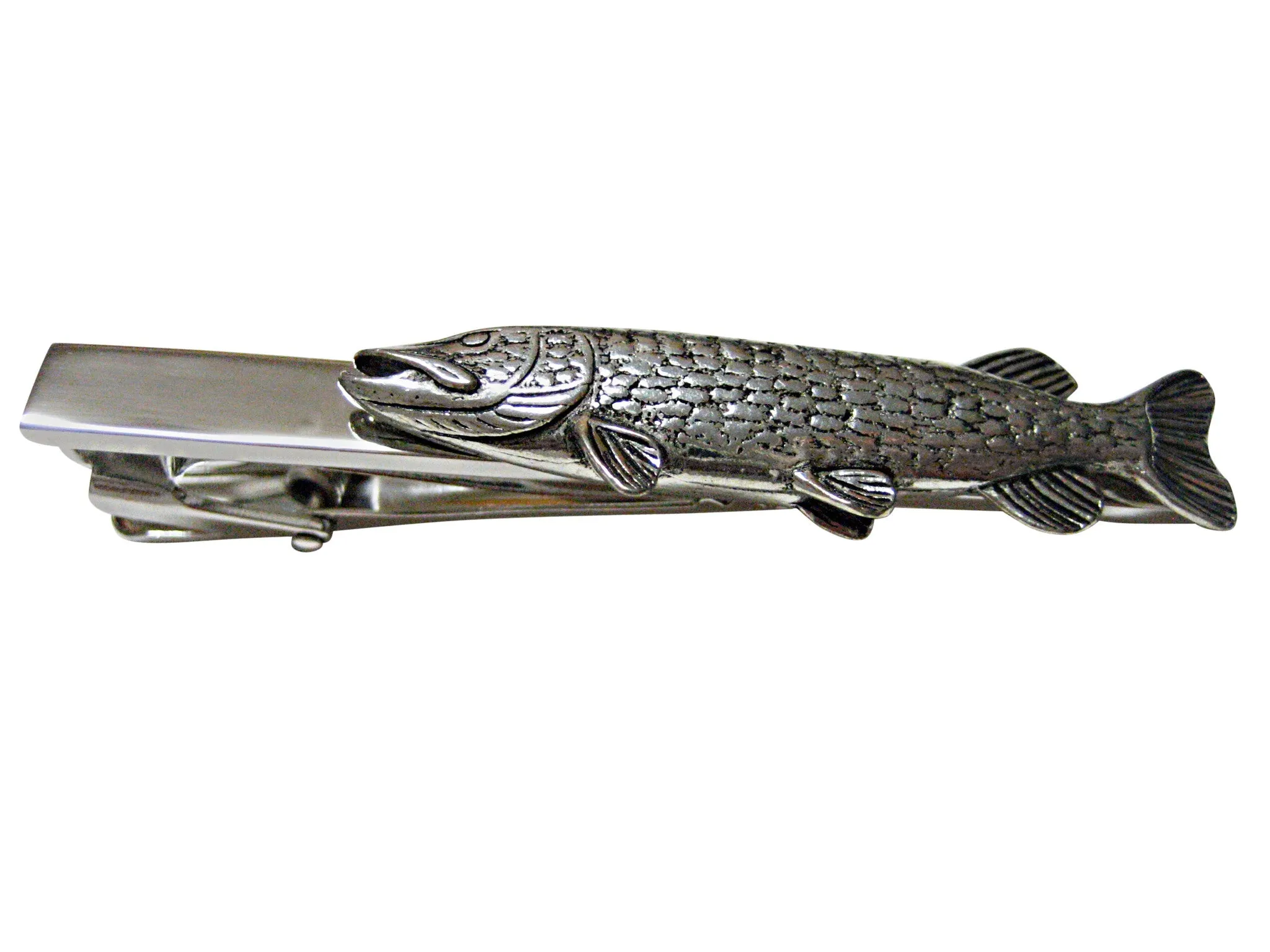 Pike Fish Square Tie Clip