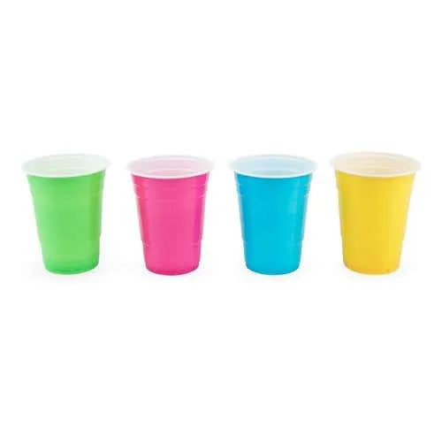 Plastic Multi-Color Cups (16 oz.) - Set of 24