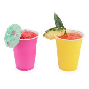 Plastic Multi-Color Cups (16 oz.) - Set of 24