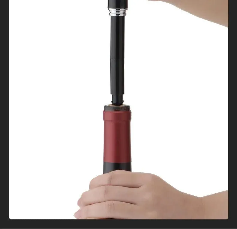 Portable Air Pump Wine Opener – Corkscrew with Stainless Steel Pin for Seamless Bottle Opening, Perfect for Home & Party Elegance