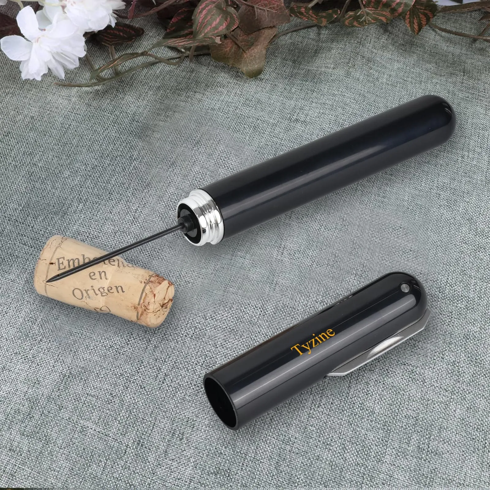 Portable Air Pump Wine Opener – Corkscrew with Stainless Steel Pin for Seamless Bottle Opening, Perfect for Home & Party Elegance
