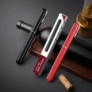 Portable Air Pump Wine Opener – Corkscrew with Stainless Steel Pin for Seamless Bottle Opening, Perfect for Home & Party Elegance