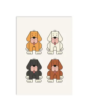Postkarte "Dog School"