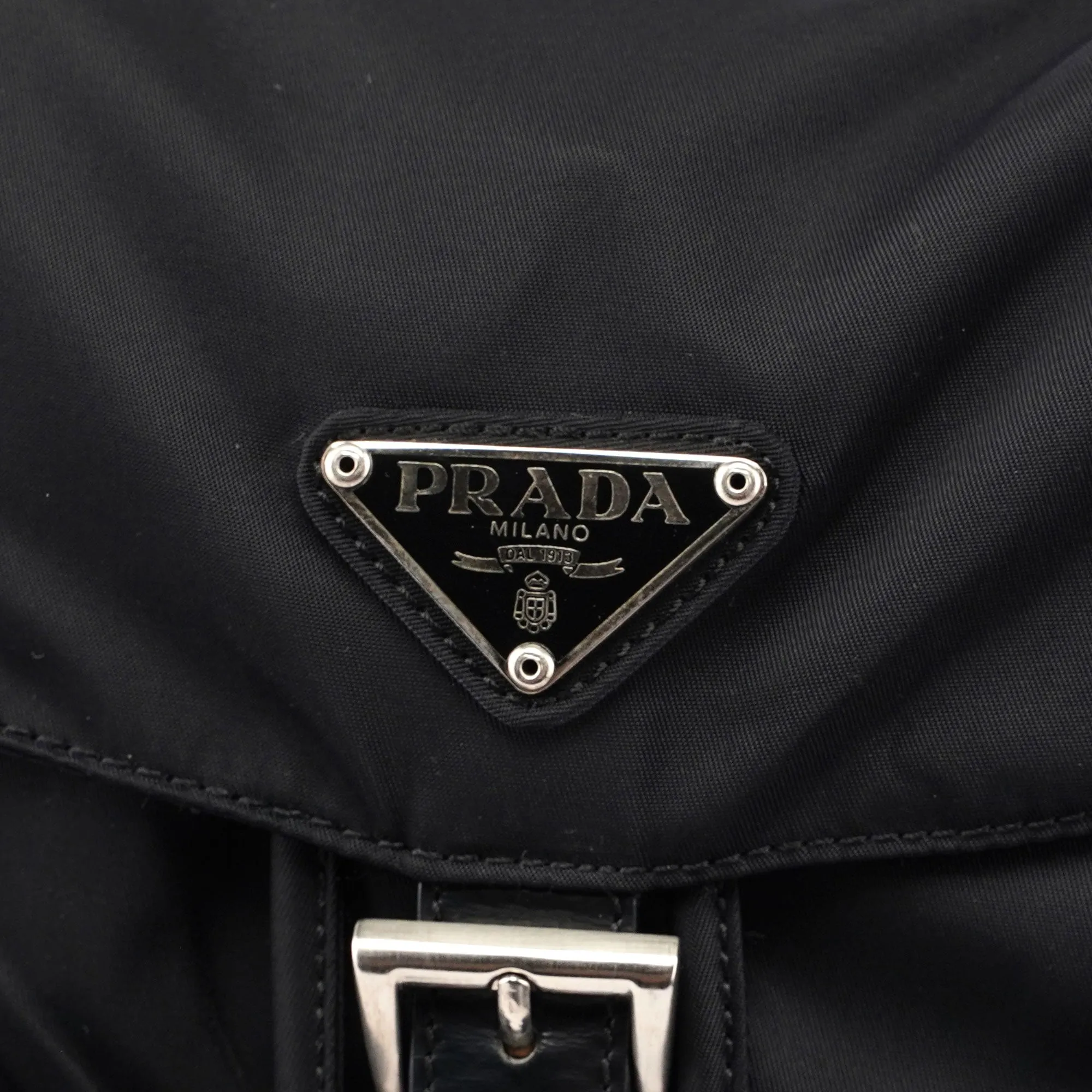 Prada B2811 Black Backpack
